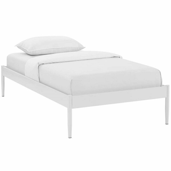 Modway Furniture 15 H x 42.5 W x 78.5 L in. Elsie Twin Bed Frame, White MOD-5472-WHI